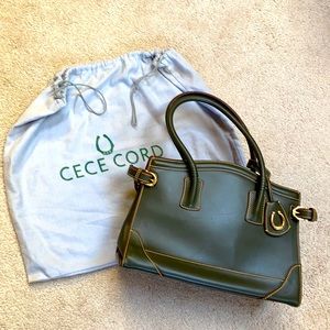 CECE CORD quality leather bag 12”x 9”x5” &dust bag